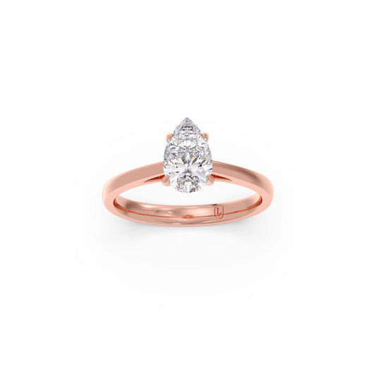 Classic Pear-Shaped Solitaire Ring - 1.00 Cts Classic Pear-Shaped Solitaire Ring - 1.00 Cts