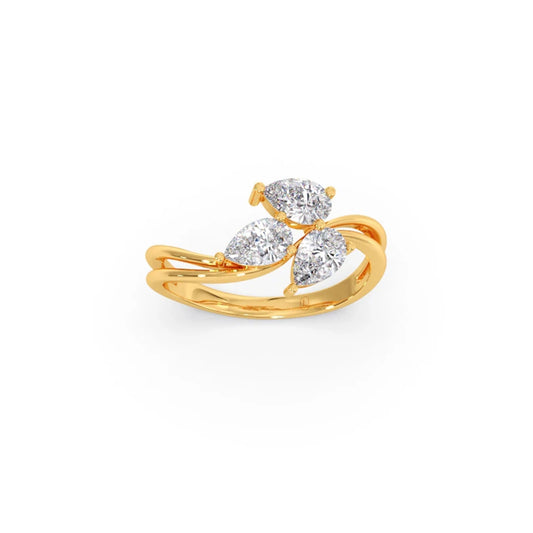 Pear Diamond Trilogy Engagement Ring Pear Diamond Trilogy Engagement Ring