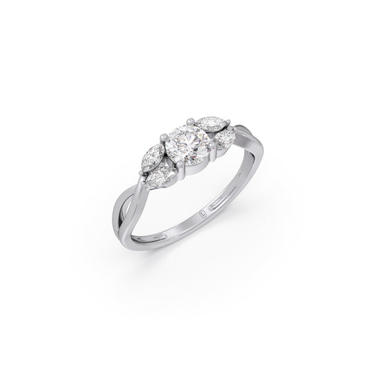 Twisted Vine Diamond Ring Twisted Vine Diamond Ring - White