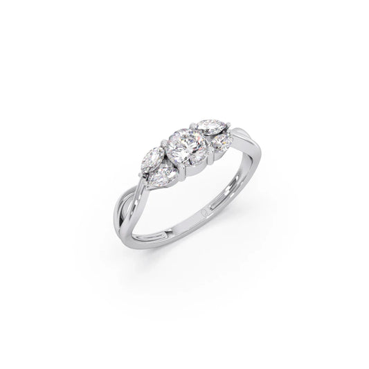 Twisted Vine Diamond Ring Twisted Vine Diamond Ring - White