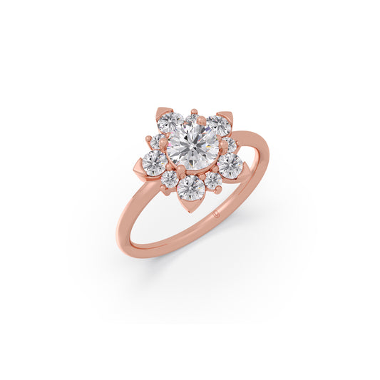 Celestial Flower Diamond Ring Celestial Flower Diamond Ring - Rose