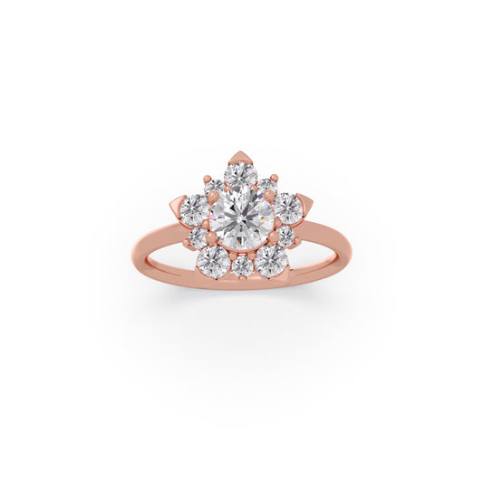 Celestial Flower Diamond Ring Celestial Flower Diamond Ring - Rose