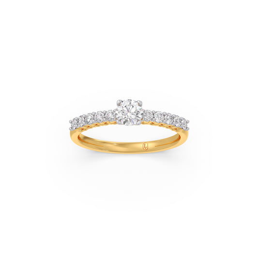 Delicate Diamond Engagement Ring Delicate Diamond Engagement Ring - Yellow
