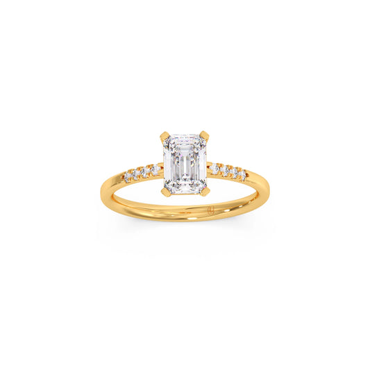 Brilliant Radiant Cut Love Solitaire Ring Brilliant Radiant Cut Love Solitaire Ring