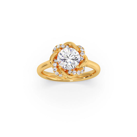 Eternal Twist Diamond Solitaire Ring Eternal Twist Diamond Solitaire Ring - Yellow