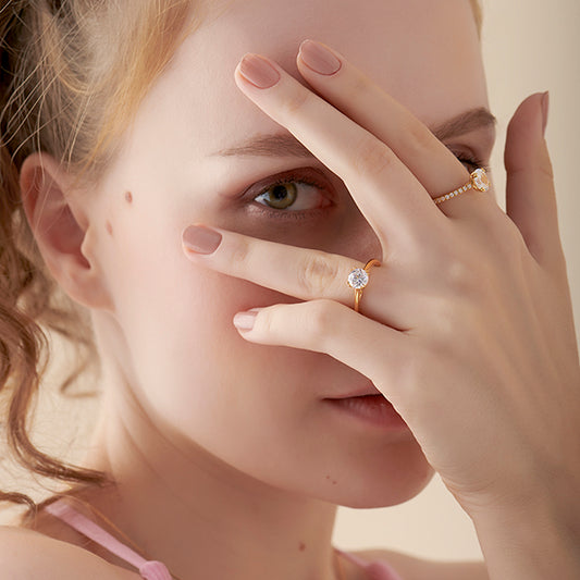 Four Prong Round Solitaire Ring 5.30mm Four Prong Round Solitaire Ring 5.30mm - MQ