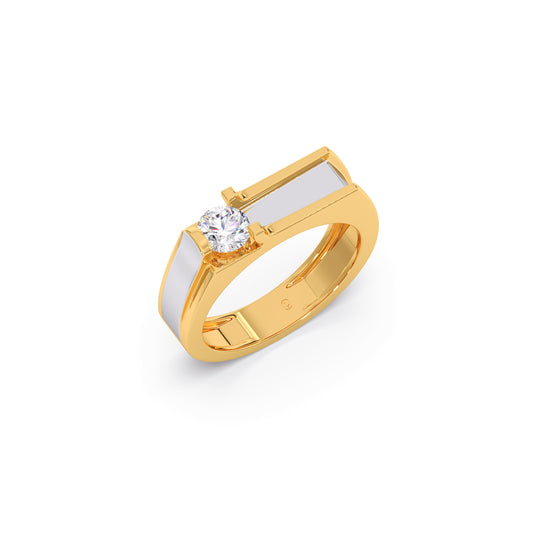 The Classic Solitaire Men's Ring The Classic Solitaire Men's Ring - Yellow