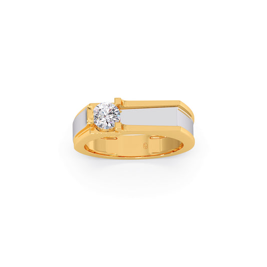 The Classic Solitaire Men's Ring The Classic Solitaire Men's Ring - Yellow