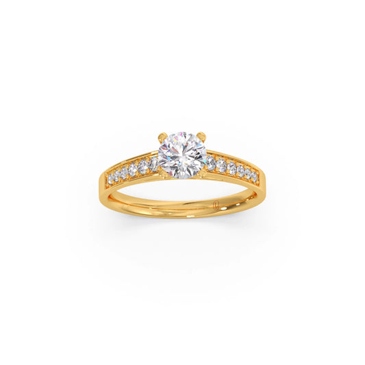 Eternal Round Diamond Solitaire Ring Eternal Round Diamond Solitaire Ring - Yellow