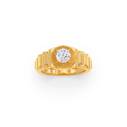 Men’s Prong-Set Solitaire Lab-Grown Diamond Ring Men’s Prong-Set Solitaire Lab-Grown Diamond Ring - Yellow