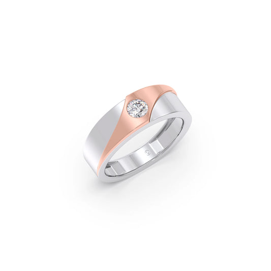 card-product 0.30ct Men’s Two-Tone Solitaire Engagement Band