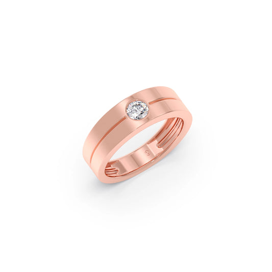 card-product Men’s Sleek Solitaire Lab-Grown Diamond Band