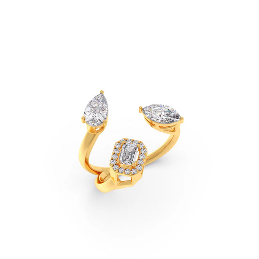 Trio-Cut Diamond Ring Trio-Cut Diamond Ring - Yellow