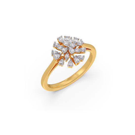 Astra Blossom Cluster Diamond Ring Astra Blossom Cluster Diamond Ring - Yellow