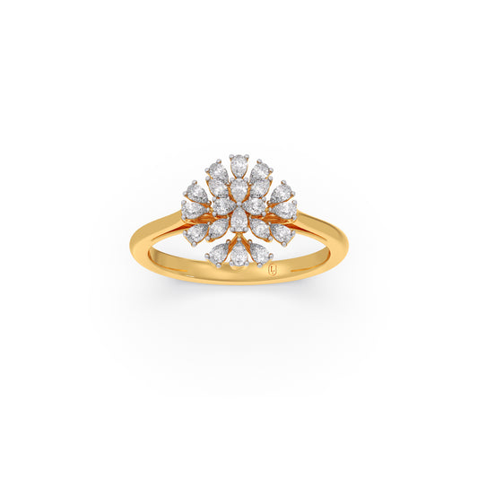 Astra Blossom Cluster Diamond Ring Astra Blossom Cluster Diamond Ring - Yellow
