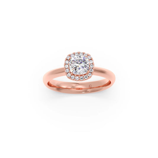 account-offers Cushion Halo Solitaire Engagement Ring – 8.20 MM