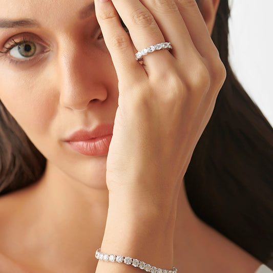 Oval Cut Eternity Band – 4.30 MM Oval Cut Eternity Band – 4.30 MM