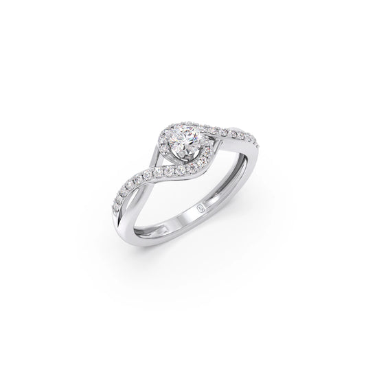 card-product Round-Cut Solitaire Engagement Ring