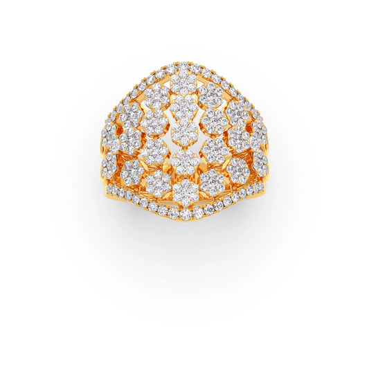 Round Diamond Classic Hexa Cluster Ring Round Diamond Classic Hexa Cluster Ring