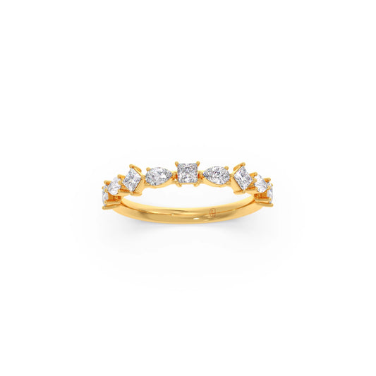 account-offers Princess & Pear Diamond Eternity Band
