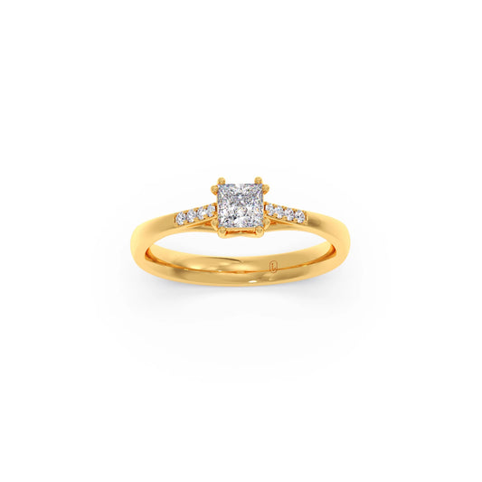 4 Prong Princess Cut Solitaire Ring 4 Prong Princess Cut Solitaire Ring
