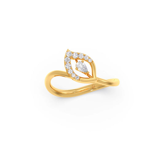 Twist Marquise-Cut Diamond Ring Twist Marquise-Cut Diamond Ring - Yellow