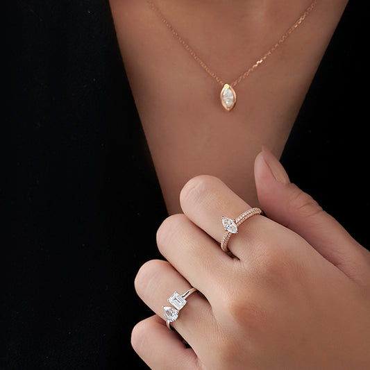 Marquise Solitaire Pave Engagement Ring Marquise Solitaire Pave Engagement Ring - MQ