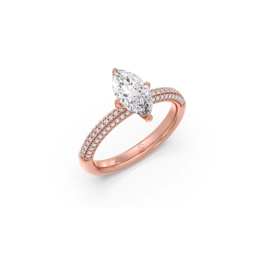 Marquise Solitaire Engagement Ring Marquise Solitaire Engagement Ring - Rose