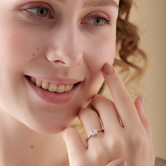 Portuguese Solitaire Half Bezel Diamond Ring Portuguese Solitaire Half Bezel Diamond Ring