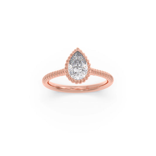 account-offers 1 Ct Luminous Pear Solitaire Ring