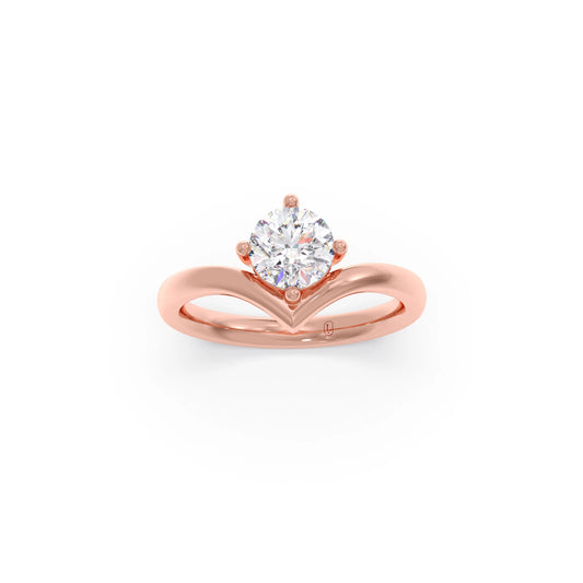 account-offers 4 Prong Classic Round Solitaire Ring