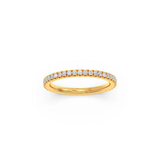 0.50ct Round Diamond Micro Prong Eternity Band 0.50ct Round Diamond Micro Prong Eternity Band - Yellow