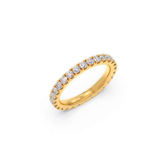1.26ct Round Cut Diamond Eternity Band 1.26ct Round Cut Diamond Eternity Band - Yellow
