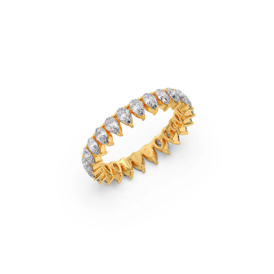 1.50ct Pear Shape Diamond Eternity Band 1.50ct Pear Shape Diamond Eternity Band - Yellow