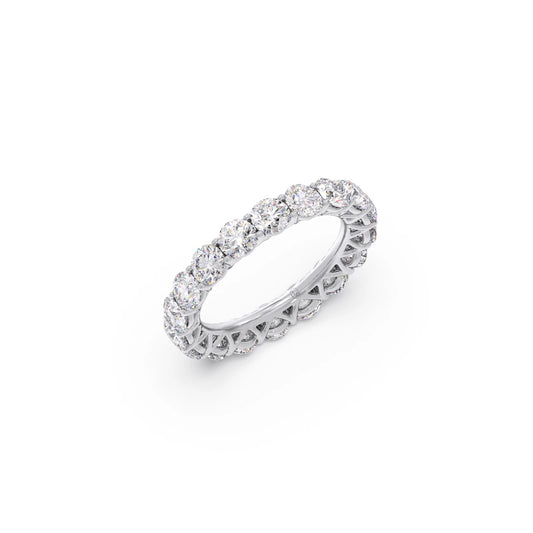3.78ct Round Cut Diamond Eternity Band 3.78ct Round Cut Diamond Eternity Band - White