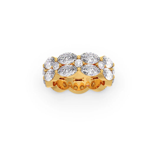 account-offers 8.24ct Round & Marquise Eternity Band