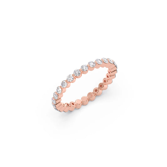 Round Cut Diamond Eternity Band 0.78ct Round Cut Diamond Eternity Band 0.78ct - Rose