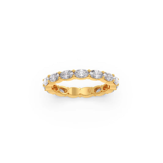 2.0Ct Oval Cut Diamond Eternity Band 2.0Ct Oval Cut Diamond Eternity Band - Yellow