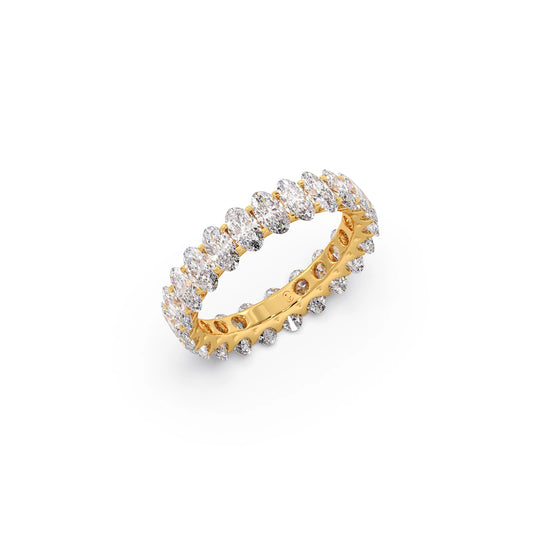 Oval Cut 3.0CT Diamond Eternity Band Oval Cut 3.0CT Diamond Eternity Band - Yellow