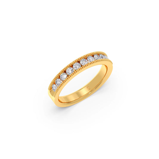 0.5ct Round Diamond Channel Eternity Band 0.5ct Round Diamond Channel Eternity Band - Yellow