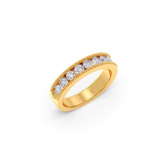 0.72ct Round Diamond Channel Eternity Band 0.72ct Round Diamond Channel Eternity Band - Yellow