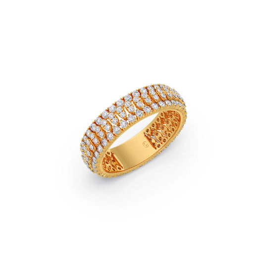 Round 1.00 ct Diamond Eternity Band Round 1.00 ct Diamond Eternity Band - Yellow