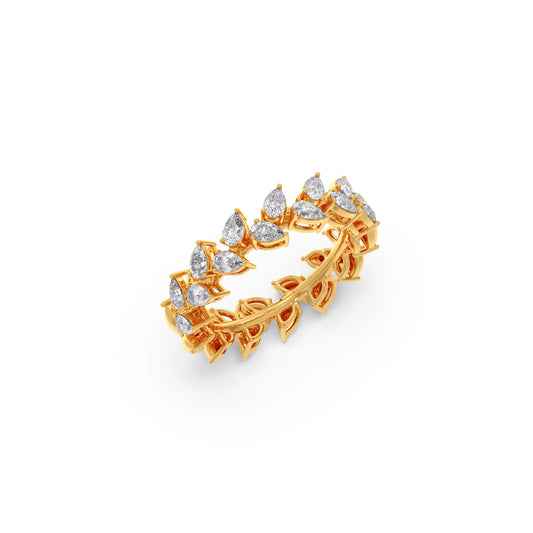 Pear Cut 0.85CT Diamond Eternity Band Pear Cut 0.85CT Diamond Eternity Band - Yellow