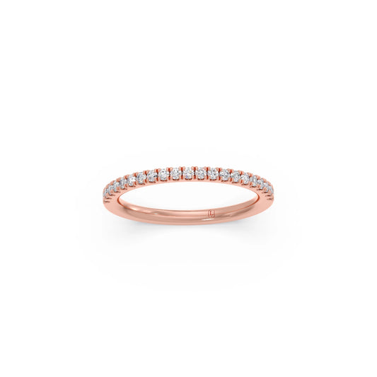 0.21ct Half Eternity Diamond Band 0.21ct Half Eternity Diamond Band - Rose