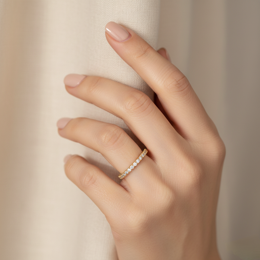 0.21ct Half Eternity Diamond Band 0.21ct Half Eternity Diamond Band