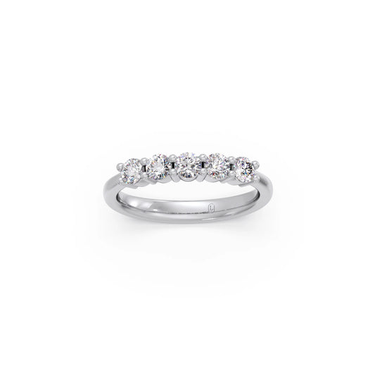 0.50ct Half Eternity Prong Diamond Band 0.50ct Half Eternity Prong Diamond Band