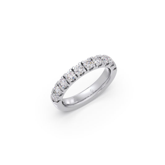 1.00ct Half Eternity Prong Diamond Band 1.00ct Half Eternity Prong Diamond Band - White
