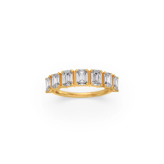 1.71ct Half Eternity Emerald Diamond Band 1.71ct Half Eternity Emerald Diamond Band