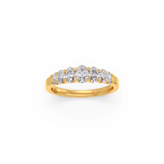 0.98ct Half Eternity Oval Diamond Band 0.98ct Half Eternity Oval Diamond Band