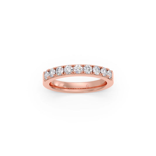 0.70Ct Half Eternity Round Diamond Band 0.70Ct Half Eternity Round Diamond Band